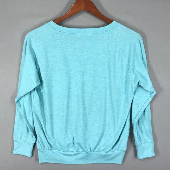 Sugar & Bruno Shirt Youth One Size Blue Tap Dance Pullover Long Sleeve Thumbhole - Picture 2 of 13